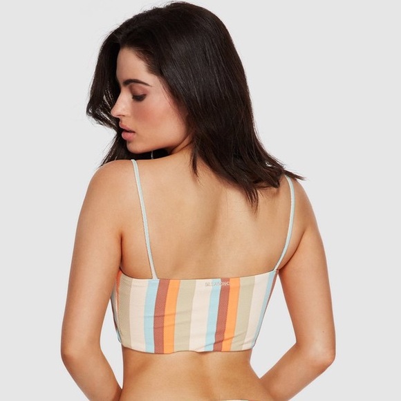 🔥🔥BILLABONG - RETRO STRIPE BANDEAU MAUI SET🔥🔥 - Picture 5 of 10